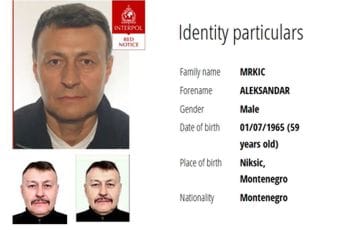 Raspisana međunarodna potjernica za Mrkić Aleksandrom