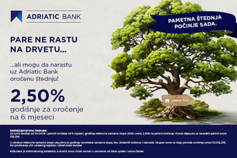 Akcijska ponuda u Adriatic Bank: Pametna štednja koja donosi sigurnu zaradu