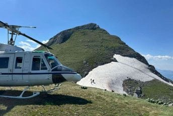 Helikopter MUP-a angažovan u spašavanju Poljaka koji se povrijedio na Prokletijama