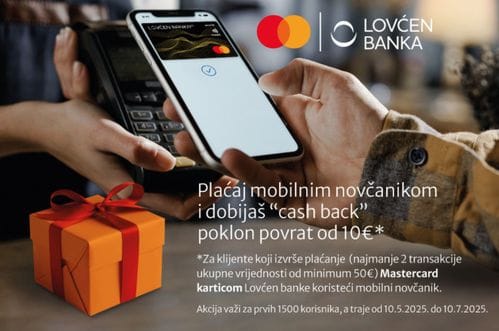 Poklon povrat novca za korisnike mobilnih novčanika