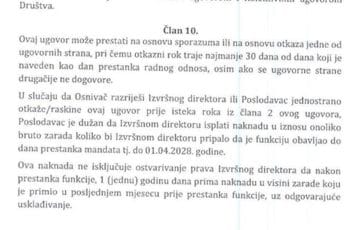 Klikovac: Pogledajte sramni član 10 ugovora o radu, ovako se čašćavaju direktori za nerad