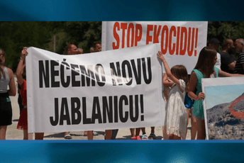 Blokada i u Srđevcu: Mještani protiv kamenoloma, strahuju od klizišta