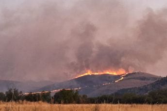 (FOTO) Gori kod Grbavaca i izvorišta Bolje sestre; Bojanović: Uzrok požara ljudski faktor