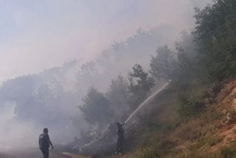 Cetinje: Požar na Obzovici, sumnja na podmetanje