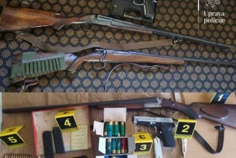 Pretresi i hapšenja na sjeveru: Pronađeno 53 kg marihuane, puške, pištolji, vozila, municija... (FOTO)