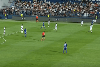 Skupo plaćene greške odbrane: Budućnost sa desetoricom gubi 0:2 (POLUVRIJEME)