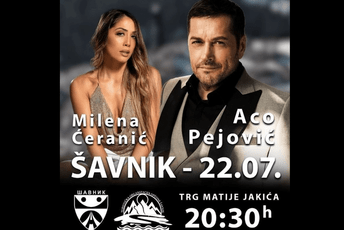 Šavnik: Koncerti Aca Pejovića i Milene Ćeranić u utorak povodom Dana opštine