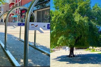 Podgorica dobila prvih šest sigurnih BPARCO parkirališta za bicikle i električne trotinete