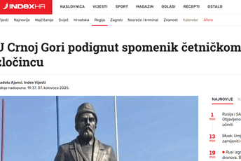 Zahvaljujući veličanju četničkog zločinca: O Crnoj Gori danas bruje mediji u regionu