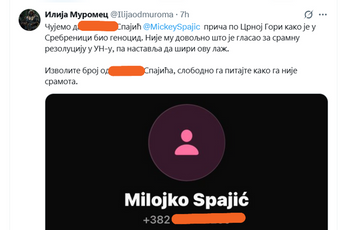 Nakon Milatovića: Na internetu objavljen i Spajićev broj telefona