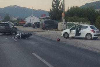 Na putu Bar-Ulcinj: Motociklista povrijeđen u udesu u Zaljevu