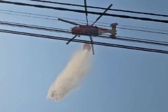 Podgorica: Ruski "Kamov" pomaže u gašenju požara na Kakarickoj Gori