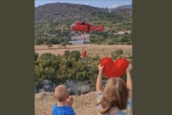 (VIDEO) Srce za vatrogasce: Brat i sestra iz Podgorice poslali najljepšu poruku podrške
