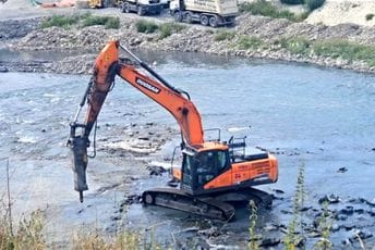 NVO Euromost: U Bijelom Polju se nastavlja  nezakonita eksploatacija riječnog materijala  iz Lima