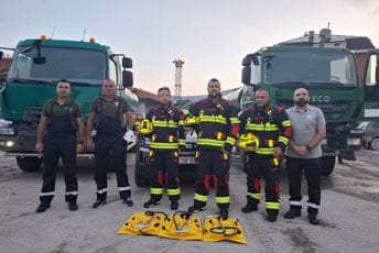 Vatrogasci Rudnika uglja Pljevlja pomažu kolegama u Podgorici