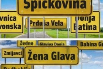 Najneobičniji nazivi mjesta u bivšoj Jugoslaviji: Od Grudnjaka do Gaćica, do Pišnice i Zadnjice, do Kokošara i Kajgane
