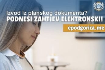 Građanima dostupan novi servis: Elektronski zahtjev za izdavanje izvoda/informacije iz planskog dokumenta