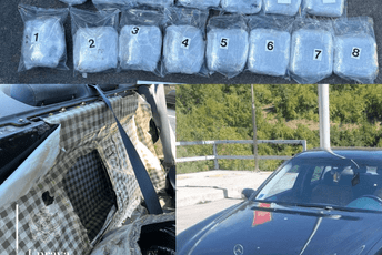 Policija na GP Dračenovac pretresla vozilo nikšićkih tablica: Pronašli 16.5 kilograma marihuane