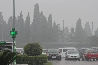 U Podgorici za sat temperatura pala čak osam stepeni (VIDEO)