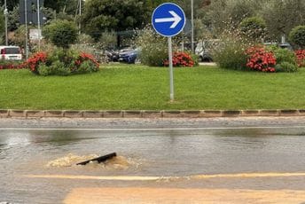 Snažno nevrijeme jutros pogodilo Istru: Kiša poplavila puteve