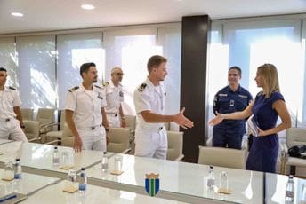 Spičanović sa posadom italijanskog broda "Francesco Mimbelli": Posjeta važan doprinos međunarodnoj bezbjednosti na Mediteranu