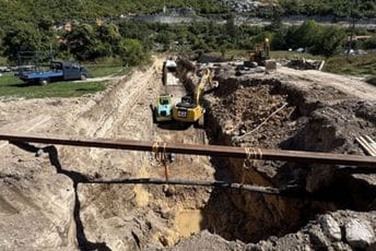 U toku sanacija Glavnog ponora na Cetinju: Izgrađeno oko 100 metara hidrotehničkog kanala