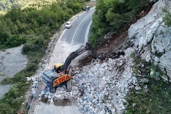 (FOTO/VIDEO) Pogledajte kadrove iz vazduha uklanjanja odrona u Obzovici