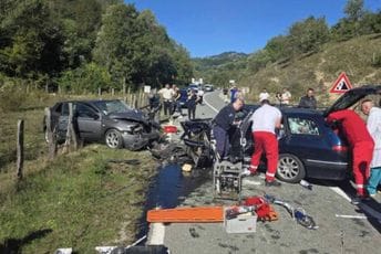 Dvije osobe povrijeđene u udesu na putu Slijepač most - Pljevlja