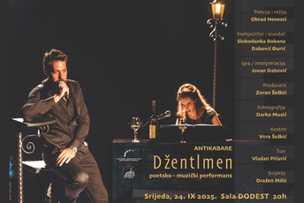Antikabare „Džentlmen” u srijedu u podgoričkom KIC-u