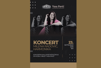 Harmonikašica Milena Radović sjutra pred podgoričkom publikom