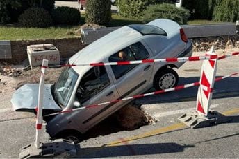 Automobilom upala u rupu duboku metar i po: Povrijeđenu ženu čeka i kazna