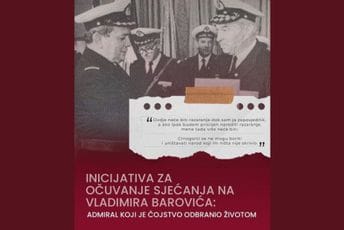 HRA i CGO predali inicijativu: Jednu ulicu u Podgorici nazvati po admiralu Vladimiru Baroviću
