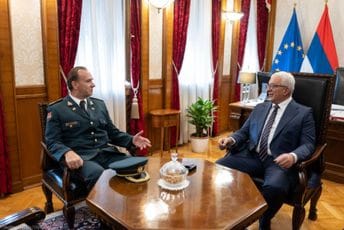 Mandić sa majorom Mijatovićem: Upoznao sam ga sa zadacima i obavezama koje će u budućnosti obavljati