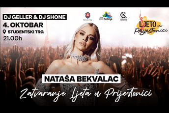 Koncert Nataše Bekvalac u subotu na Cetinju