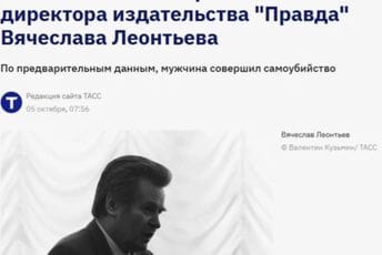 Ruski medijski mogul pronađen mrtav, sumnja se na samoubistvo