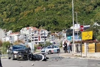 Udes u Meljinama: Motociklista teško povrijeđen