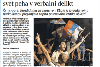 Delo: Balkanska članica NATO-a u spirali “verbalnog delikta”