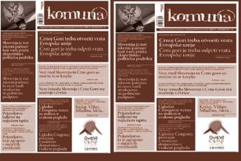 Novo izdanje „Komune“ povezuje Crnu Goru i Sloveniju: Mostovi kulture, istorije i prijateljstva