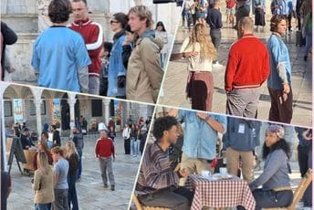 (VIDEO) „Dubrovnik ponovo u ulozi vrhunske filmske kulise: Nove epizode „Outer Banks“ snimaju se na Stradunu