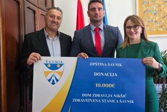 Opština Šavnik donirala 10.000 eura za opremanje Zdravstvene stanice; Jakić: Zdravlje sugrađana na prvom mjestu