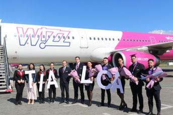 Međunarodni Aerodrom u Tirani inauguriše prvi let kompanije Wizz Air-a za Kipar