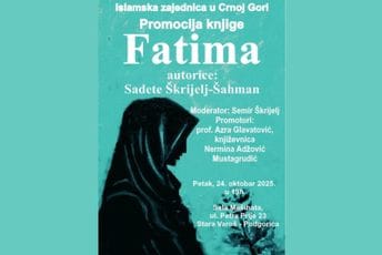 Roman o ljubavi, vjeri i snazi žene u vihoru rata: „Fatima“ večeras u Podgorici