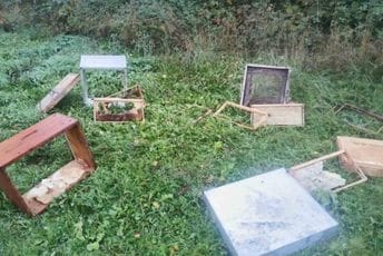 Medvjed divljao u okolini Podgorice: Lomio i djelove košnica 'nosio' do 200 metara dalje