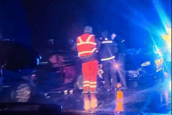 Lančani udes  na putu Podgorica - Nikšić: Saobraća se jednom trakom naizmjenično