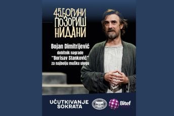 Priznanje za tivatsku predstavu: Bojanu Dimitrijeviću nagrada za najbolju mušku ulogu Borinih pozorišnih dana