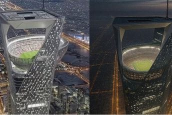 Fudbalski teren koji lebdi 350 metara iznad pustinje: AI-generisani „nebeski stadion“ u Saudijskoj Arabiji postao viralan