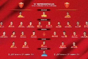 Vučinić saopštio sastave za mečeve sa Gibraltarom i Hrvatskom: Na spisku 26 igrača iz inostranih klubova