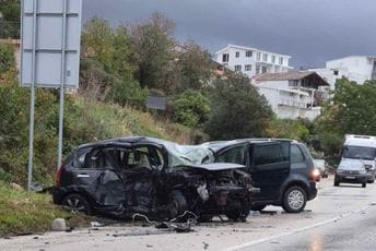 Dvoje povrijeđenih u saobraćajnoj nezgodi na putu Bar-Ulcinj: Djevojka transportovana u Klinički centar Podgorica