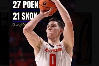 David Mirković dominira NCAA ligom: Crnogorac ispisao rekordne stranice Illinoisa