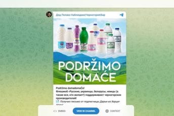 Stranci odlučili da kupuju samo crnogorske proizvode